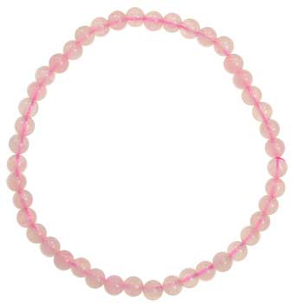 4mm Rose Quartzstretch bracelet