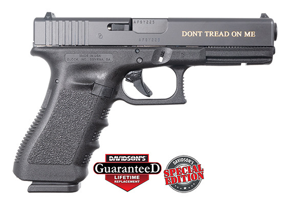 Glock Pistol - 17 Gen 3 - Gadsden Don't Tread On Me Engraved - 9mm