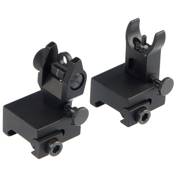AR15 FlipUp Sights (Set) Aluminum Target Sports Abide Armory