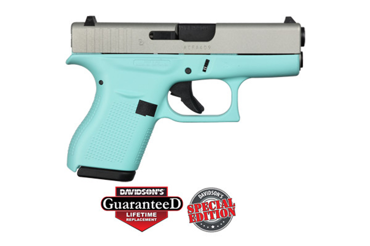 Glock 42 .380 acp - Robin's Egg Blue - Abide Armory
