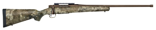 This is a Mossberg Patriot Predator rifle chambered in 6.5 PRC with a Strata Camo finish.