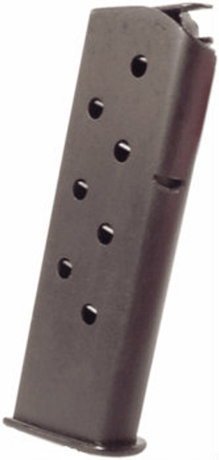 This is an 8 round magazine for the Tokarev 54-1 7.62x25mm. All have flat metal floorplates.