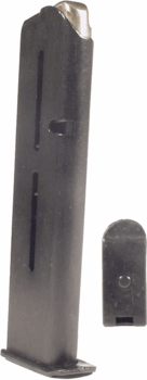 This is an 8 round factory magazine for the Star S 380 acp, with a blue finish. This magazine has a wide base and fits models S-Super and SM-Super.