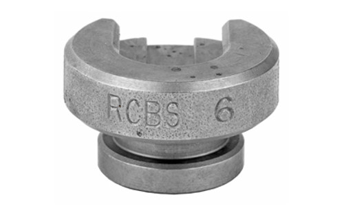 RCBS Single Stage Shell Holder #6 for 22 Rem Jet; 5.6mmx50 Rimmed; 357 Mag; 357 Rem Mag; 38 S&W; 38 Spec 09206