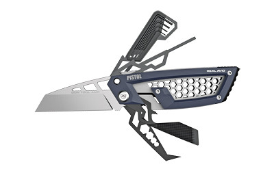 Real Avid Gun Tool Amp-Pistol Black/Silver Stainless Steel Folding Multi-Tool for Pistol AMP AVGTAMP-P