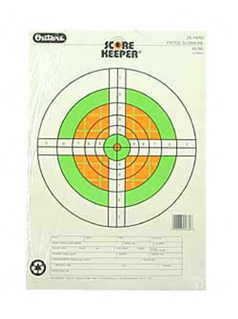Champion Traps & Targets Target Flourescent Orange/Green Bulls 45760