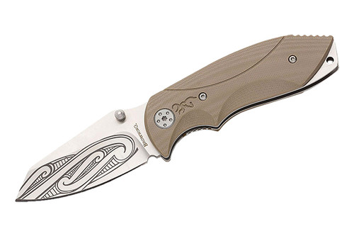 Browning Folding Knife - Whihongi Signature Hysteria - Tan - 7Cr17MoV - 3200202BL