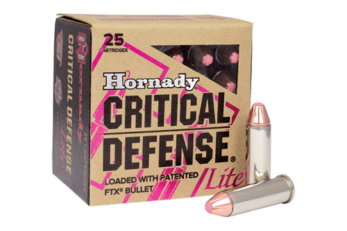 Hornady Ammunition - Critical Defense Lite - 9mm - 100gr FTX - 20 Rounds/box - 90240