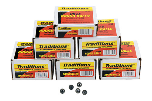 Traditions - Revolver Round Balls - 44 Blkpwdr - A1647