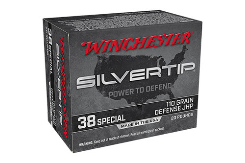 Winchester - Silvertip 110gr - 38 Special - 20 Rounds/Box - W38ST