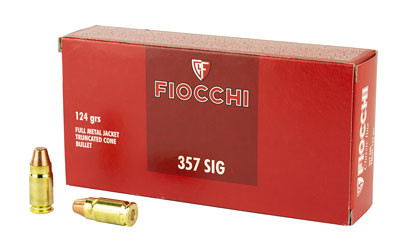Fiocchi Ammunition Full Metal Jacket  - Fiocchi Centerfire Pistol - 357 Sig - 357SIGAP