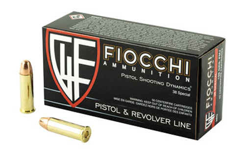 Fiocchi Ammunition Full Metal Jacket  - Fiocchi Centerfire Pistol - 38 Special - 38G