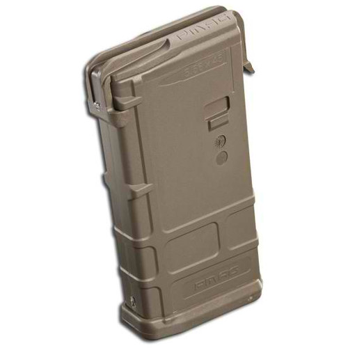 This is a 20 round flat dark earth (tan) polymer AR-15 magazine .223 / 5.56, made by Magpul.