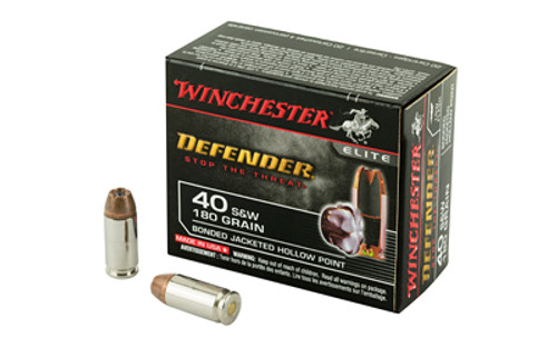 Winchester Ammunition Jacketed Hollow Point  - PDX1 Defender - 40 S&W - S40SWPDB1