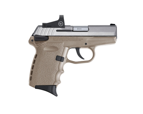 SCCY Industries Pistol - CPX - 9MM - FDE - Crimson Trace Red Dot - CPX-1-TTDERD