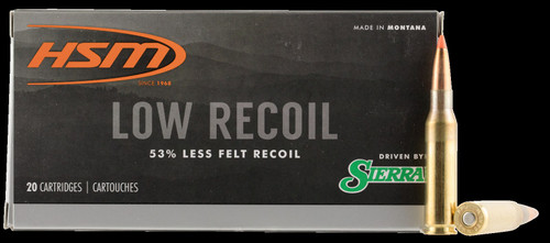 Hsm Ammo 7mm-08 Rem 140gr. Sbt - Low Recoil 20-pack