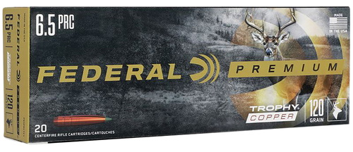 Fed Ammo Ae 6.5 PRC - 120gr. Trophy Copper 20-pk