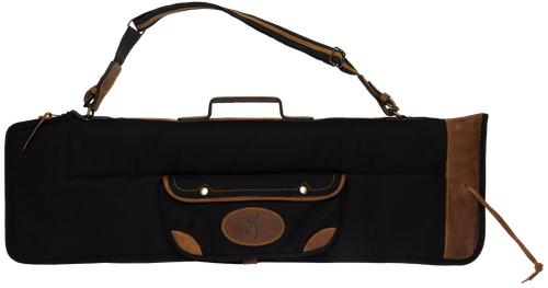Bg Lona Canvas Gun Case 34.5" - O/u Takedown Black/brown Trim