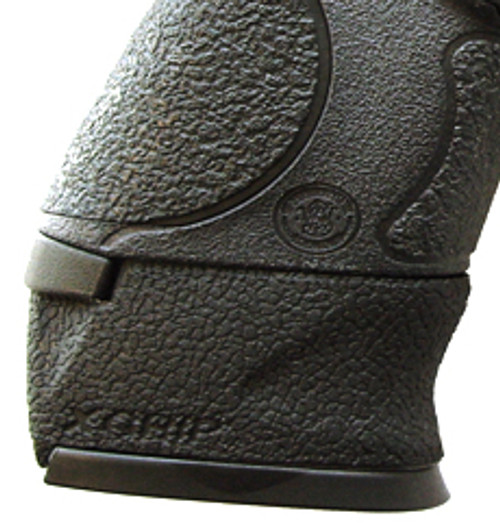 This is the XGrip for the Smith & Wesson M+P, slips over a full size magazine to make it fit into a compact model comfortably.