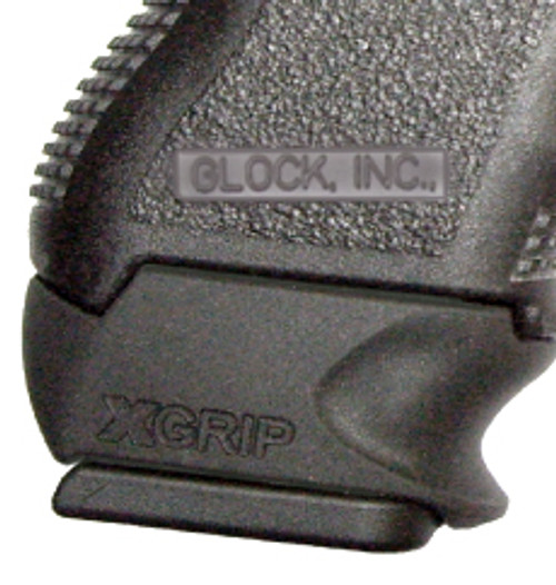 This is the XGrip for the Glock, slips over a compact magazine (19, 23) to make it fit into a sub-compact model (26, 27) comfortably.