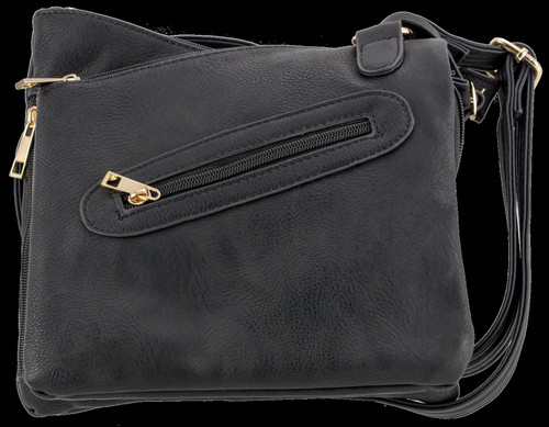 Bulldog Concealed Carry Purse - Cross Body Style Black