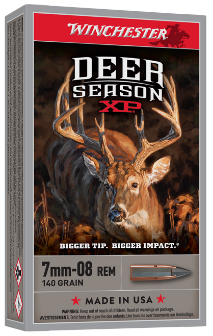 Win Ammo Deer Season 7mm-08 - 140gr. Extreme Point 20-pk