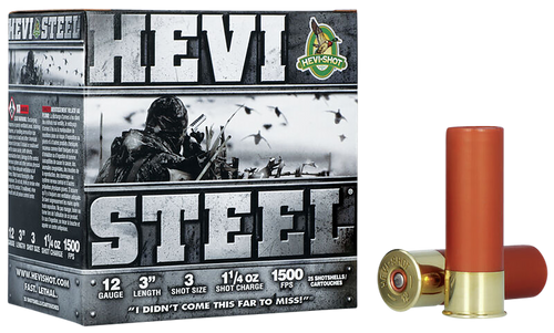 Hevi-shot Heavy Steel 12ga. - 3" 1-1/4oz. #3 25-pack