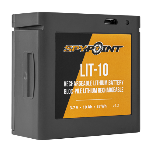 Spypoint Lithium Battery Pack - And Charging Cord 3.7volt