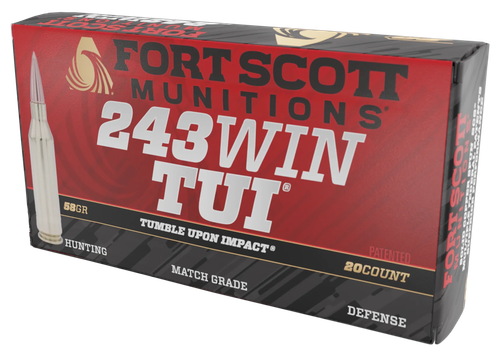 Fort Scott Munitions Tui, Fsm 243-058-scv      243win  58gr Scs Tui    20/10