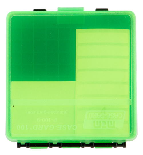 Mtm Case-gard, Mtm P-100-9-16t  100rd Pstl Box 9mm/380 Clr/grnblk