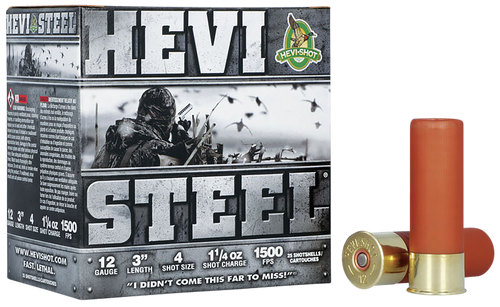 Hevi-shot Heavy Steel 12ga. - 3" 1-1/4oz. #4 25-pack
