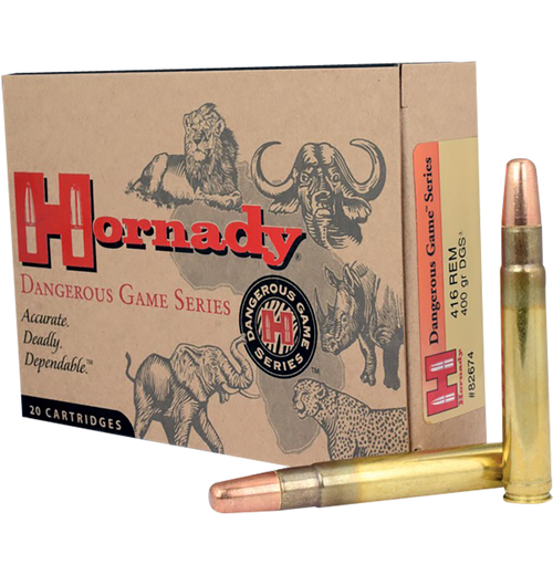 Hornady Dangerous Game, Horn 82674  416 Rem 400 Dgs                  20/06