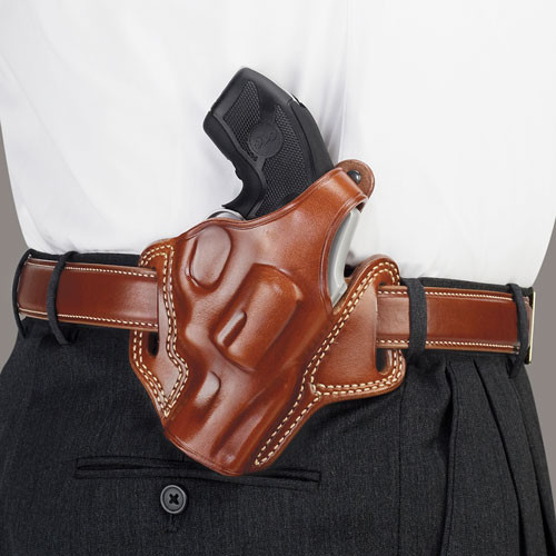 Galco Fletch High Ride Belt - Holstr RH Lther J Fr 2 1/8" Tn
