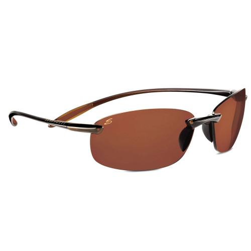 Nuvino Sport Sunglasses, Shiny Brown Frame, Polar Phd Lens