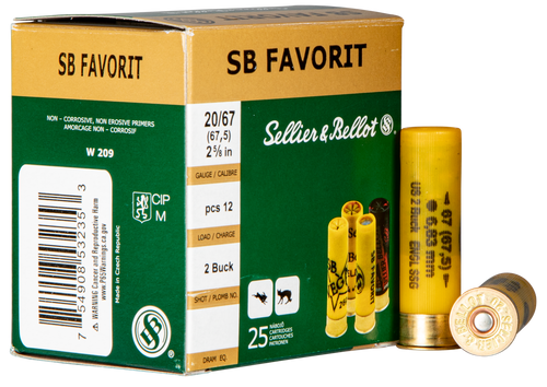 Sellier & Bellot Shotgun, S&b Sb20bsa        20ga Buck  #2            25/10