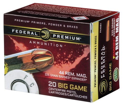 Federal Premium, Fed P44xb1       44mg      225 Brxvt       20/10