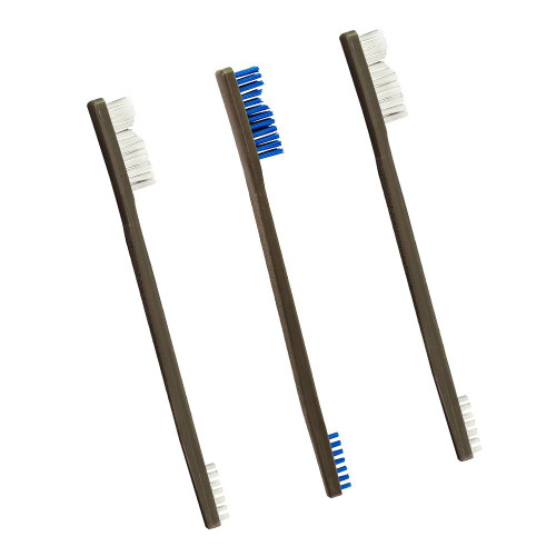 3 Pk Ap Brushes - 2 Nylon/1 Blue Nylon