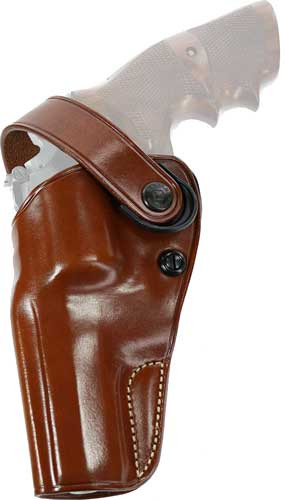 Galco Dao Belt Holster Lh - Leather S&w L Fr 686 4" Tan