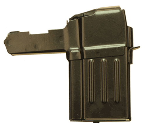 This is a 10 round magazine for a SKS 7.62x39mm. The magazine body is constructed with steel and the follower is polymer.