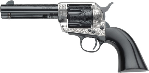 E.m.f. Gamblers Royal .45lc - 4.75" Bi-tone Black Wood Grips