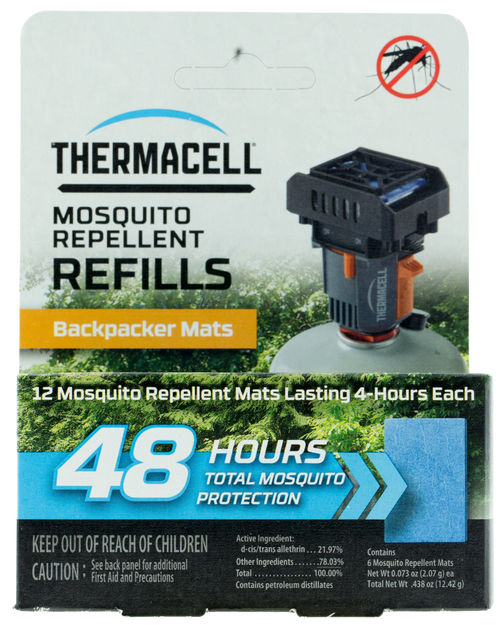 Thermacell Backpack, Ther M48    Backpacker Mat Refill Only       48hrs