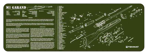 Tekmat Armorers Bench Mat - 12"x36" M1 Garand Olive Drab
