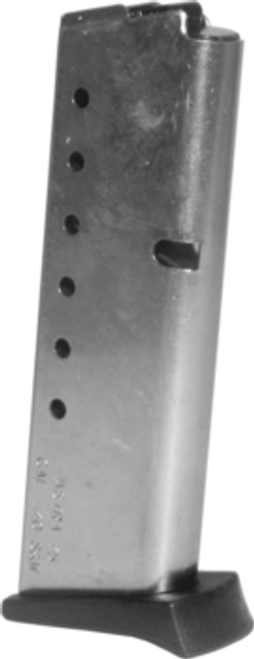 This is an Astra magazine, single stack, that will hold 8 round for 9mm or 7 round for the 40S&W fits the A75 model pistols.