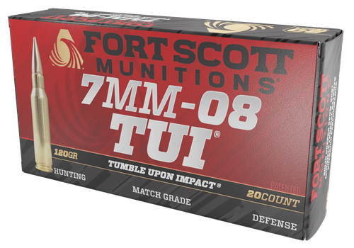 Fort Scott Munitions Tui, Fsm 7mm08-120-scv1   7mm08  120gr Scs Tui    20/10