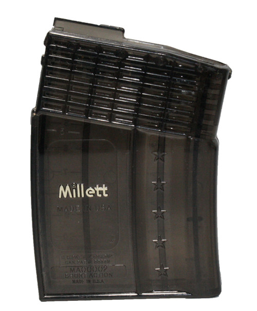 This is a Remington magazine for the 7600 / 740 chambered in .308 / .243, 10 round capacity, made by Millett.