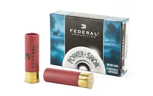 FEDERAL CLASSIC RIFLED SLUG 12 GAUGE 3" HOLLOW POINT MAGNUM 1 1/4 OZ. 5 ROUNDS/BOX AMMO