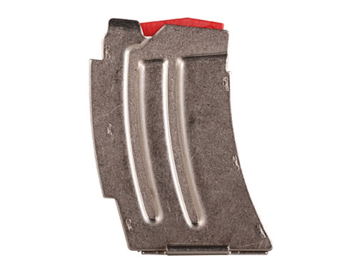 This is a 5 round factory stainless steel magazine for the Savage MKII series rifle chambered in .22 long rifle, or 17 mach 2.