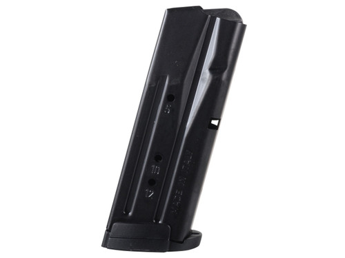 This is a 12 round magazine for the Sig Sauer p250 sub-compact 9mm. This magazine has the new style bottom.