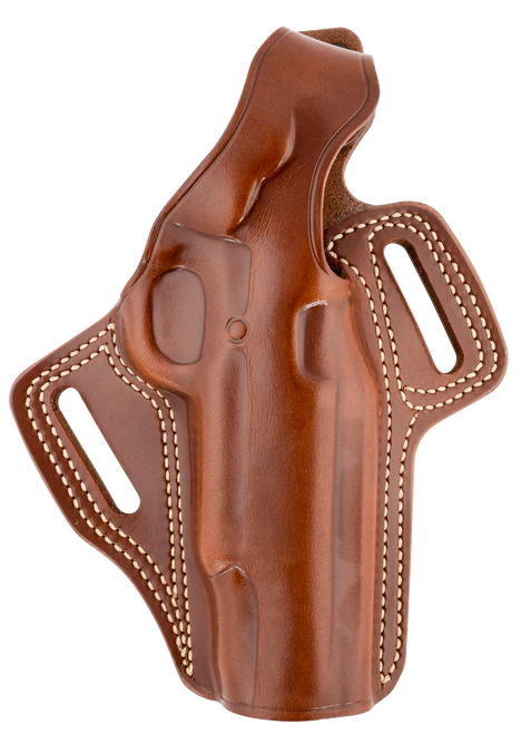 Galco Fletch High Ride Belt - Holster RH Leather 1911 5" Tan