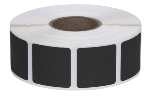 Action Target Inc Square Target Pasters, Action Past/bk   Pasters:blck 1000 7/8 Sq Per Roll